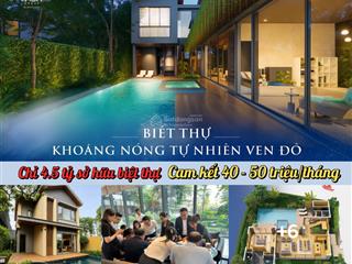 Suất nội bộ! căn bt tứ lập giá chỉ 8 tỷ đẹp nhất bảng hàng. nhận thẻ tắm khoáng trọn đời  ngay