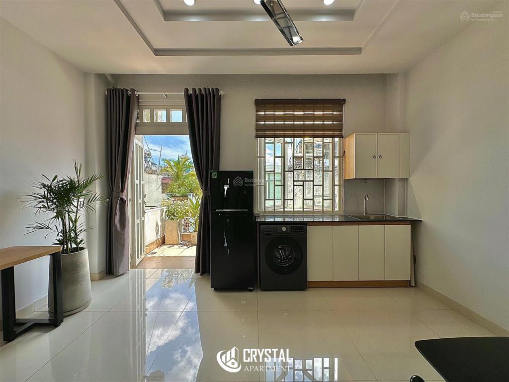 căn hộ studio tách bếp có cửa sổ và ban công  full nội thất  aeonmall tân phú