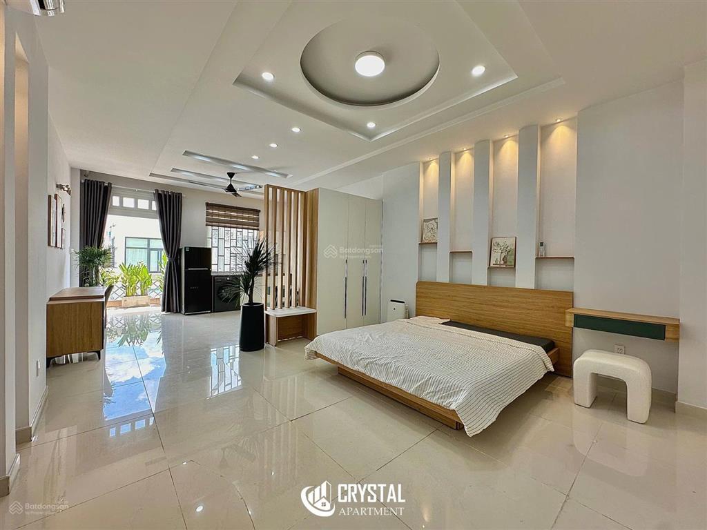  căn hộ studio tách bếp có cửa sổ và ban công  full nội thất  aeonmall tân phú