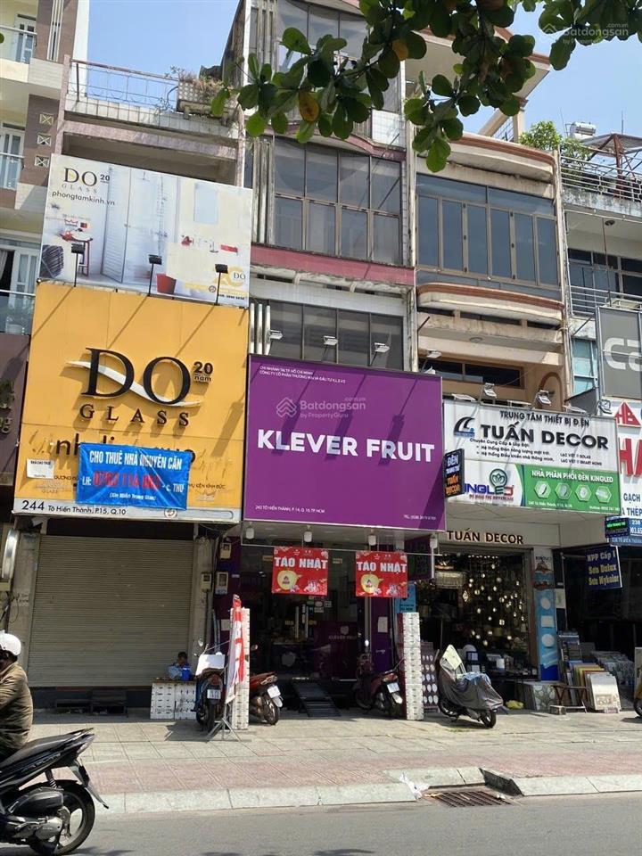 26.5 tỷ! bán mặt tiền đường tô hiến thành quận 10 khúc vỉa hè rộng 4*20m 4 tầng