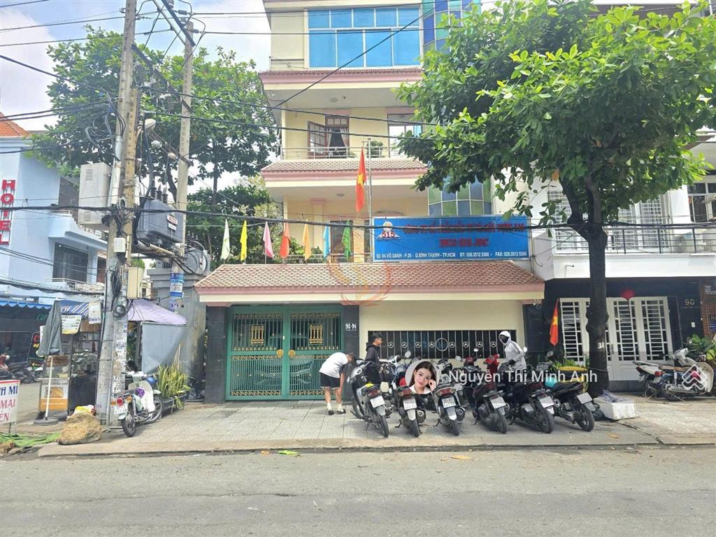 58 tỷ! bán góc 2 mặt tiền khu đường d võ oanh, phường 25, quận bình thạnh  ngang 20m  4 tầng