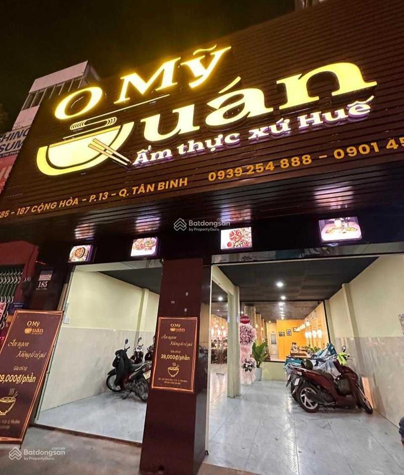 55 tỷ! bán mặt tiền ngay cộng hòa, phường 13, quận tân bình  7.3x34m nở hậu 16m  4 tầng