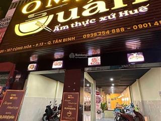 55 tỷ! bán mặt tiền ngay cộng hòa, phường 13, quận tân bình  7.3x34m nở hậu 16m  4 tầng