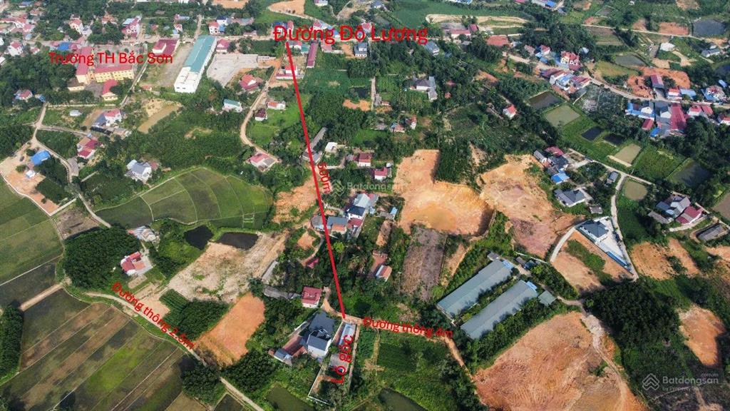 Bán đất nghỉ dưỡng  phân lô bắc sơn, 883m2, mt 10m, chào bán 4.5 tỷ, lô góc 2 đường thông ô tô