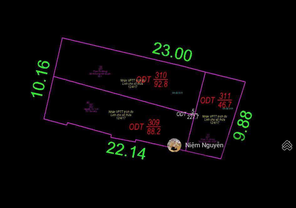 Bán đất tặng nhà lô góc 2 mặt tiền đường dương hiến quyền 230m2 ngang 10m, cách biển 200m, 73tr/m2