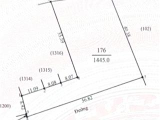 Bán đất 1445m2 full thổ cư, 2 mặt đường, 1 mặt giáp sông ở xã phúc thọ, tp vinh (p.vĩnh lộc, na)