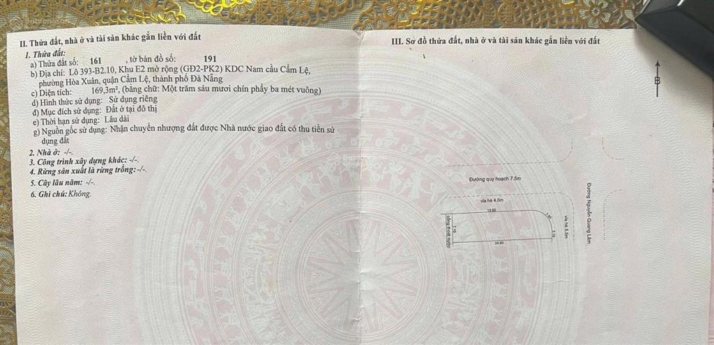 Chính chủ gởi bán lô góc đường nguyễn quang lâm & nguyễn văn tấn