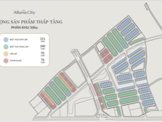 Mở bán 5 xuất ng giai đoạn 1, cạnh tổ hợp khoáng nóng  dự án alluvia city  kế cận ecopark