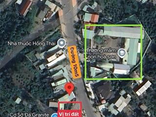 Bán lô góc mt đường dh2, xuân phú, hòa sơn. dt 147m2. kẹp đường nhựa 7m