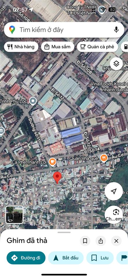 Bán đất kiệt âu cơ, phường hòa khánh. diện tích 284m2