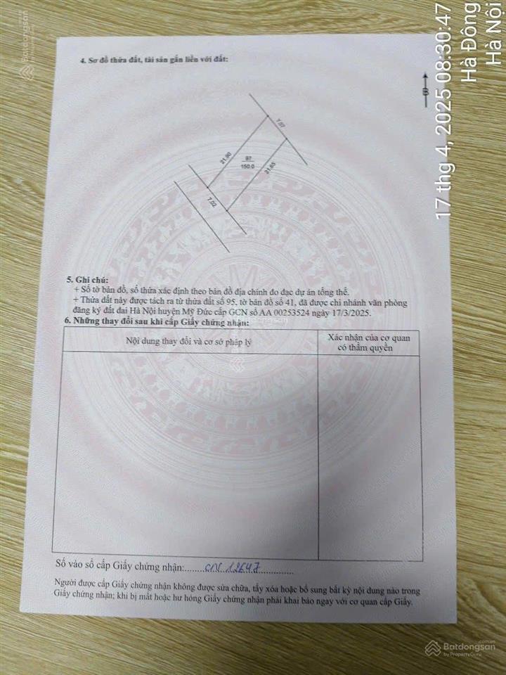 Chính chủ bán 2 lô đất an phú mỹ đức hà nội