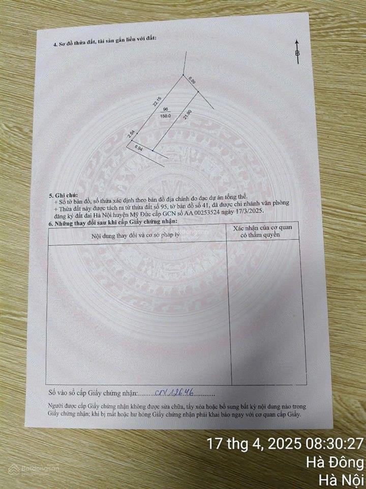 Chính chủ bán 2 lô đất an phú mỹ đức hà nội