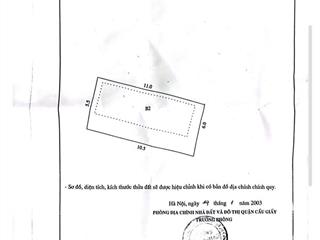 BÁN GẤP ĐẤT CẦU GIẤY-TRẦN CUNG 65M2, MẶT TIỀN 6M, QUY HOẠCH RA MẶT PHỐ, GIÁ CHỈ 11 TỶ