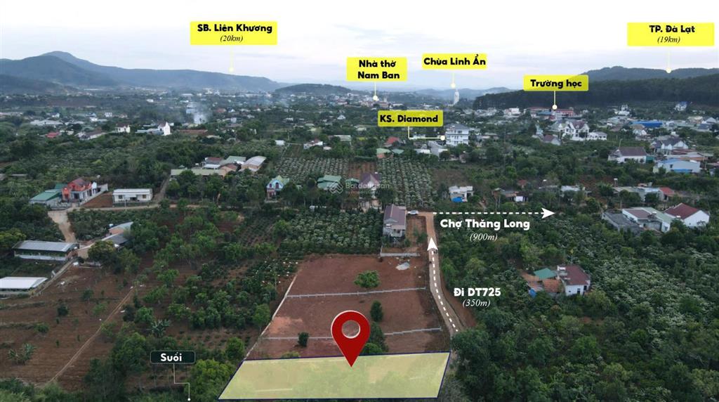 Lô đất trung tâm nam ban, cách đt 725 400m, chợ thăng long 900m, giá chỉ 790 triệu