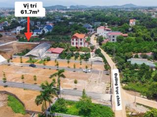 Bán lô đất hoà lạc gần đh quốc gia dt 61.7m2 sẵn sổ đỏ  giá 2.35 tỷ  cách trục chính 100m