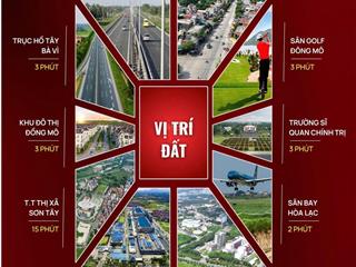 Lô đất f0 gần ql21  cách đhqg 5' lái xe  full tc  mt rộng  giá 2.9 tỷ/ 100m2  02 lô ngoại giao