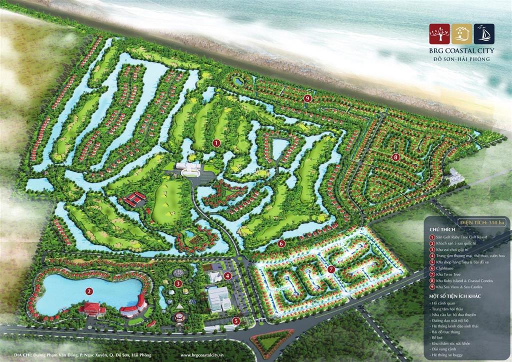 Biệt thự đơn lập sân golf brg đồ sơn nhận nhà nhận sổ ngay