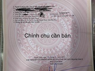 Bán đất thổ cư tu vũ, thanh thuỷ, phú thọ