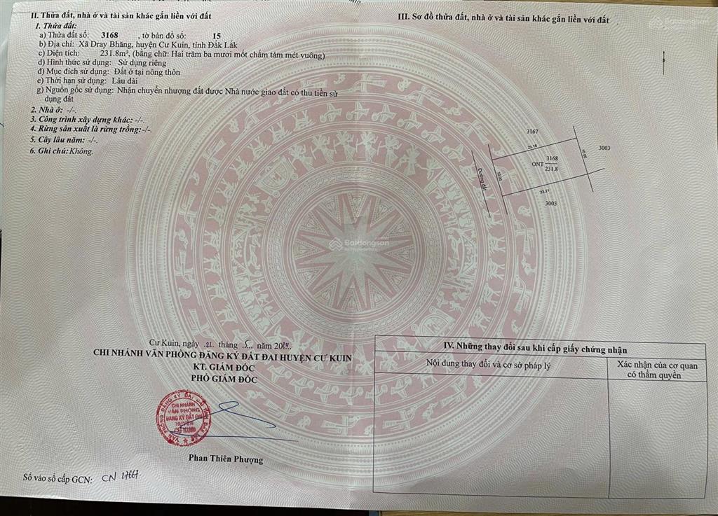 Bán lô đất ngay tỉnh lộ 690, full thổ cư, gần trung tâm hành chính cư kuin