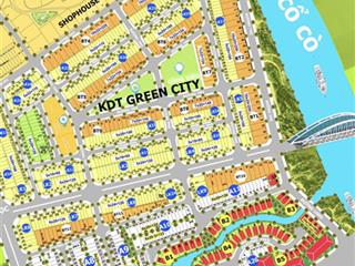 Giá tốt nhất kđt green city.ngang 5m, giá 2.190 đường 11.5m cạnh sông cổ cò