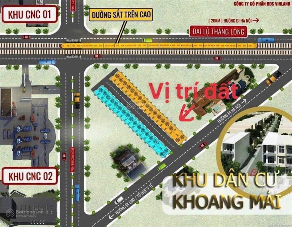 Bán lô đất thôn khoang mái xã đồng trúc. dt 65m. gần ga metro 5 văn cao