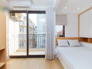 Studio ở phố hoàng cầu, đống đa. full nội thất có ban công + cửa sổ thoáng cực chill