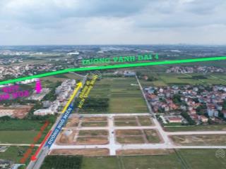 Bán đất đấu giá 104.5m² gần mặt đường rộng 40m, gần vành đai 4 kim hoa, mê linh, giá 54tr/m²
