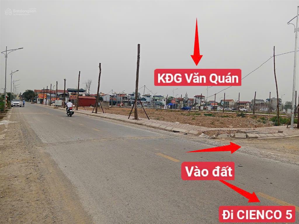 Chỉ 4x tr/m² lô đất đẹp cạnh kđg văn quán mặt đường 8m gần dự án vin 0977 690 ***