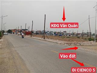 Chỉ 4x tr/m²  lô đất đẹp cạnh kđg văn quán  mặt đường 8m  gần dự án vin   0977 690 ***