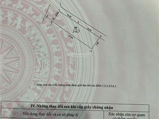 Cần bán 210m đất bìa làng thôn hà lâm 2,thuỵ lâm,thư lâm