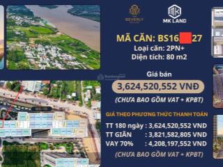 Hàng hiếm khó tìm căn 2pn+ diện tích lớn 80m2| beverly solari| giá 3.624 tỷ (chưa vat & kpbt)
