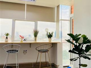 Văn phòng cho thuê đã setup sẵn bàn ghế cho 60 nhân sự làm việc  giá chỉ ~40 triệu/tháng