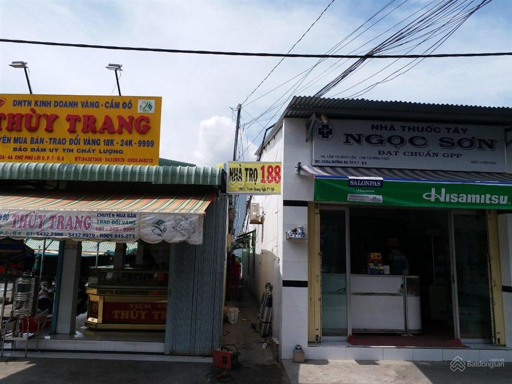 Cho thuê nhà trọ 188, địa chỉ 188/2 trịnh quang nghị p7 q8, tp. hồ chí minh, việt nam