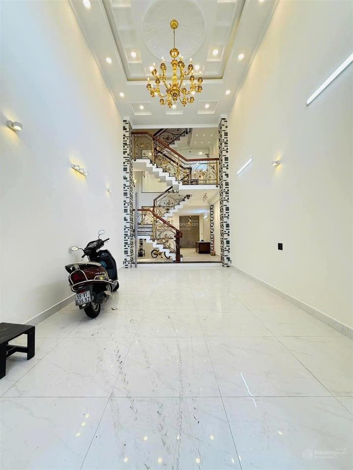 Nhà hẻm thông 8m, dương quảng hàm phường 5, gần tòa án 4x20m 4 lầu 5 phòng 5wc =22 triệu