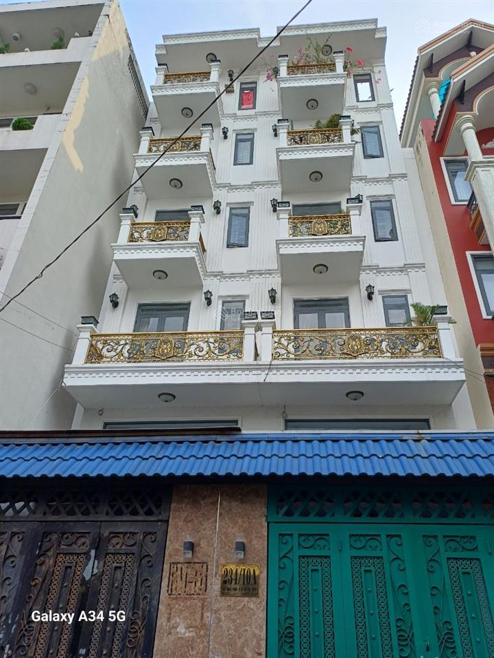 Nhà hẻm thông 8m, dương quảng hàm phường 5, gần tòa án 4x20m 4 lầu 5 phòng 5wc =22 triệu