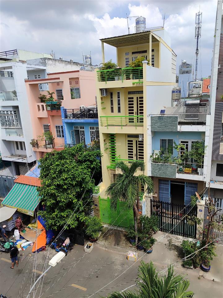 Nhà cư xá phú lâm d sát chợ 4x16 1 lửng 2 lầu 1t