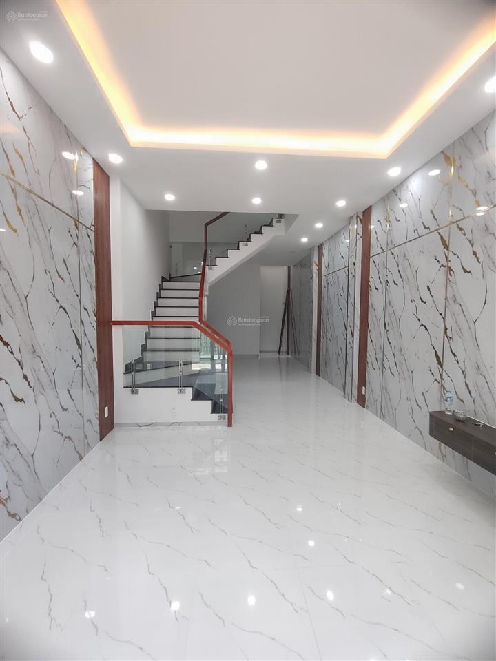 Nhà mới xây hẻm bình tiên 4x12.7 1 trệt 2 lầu 1t 4pn