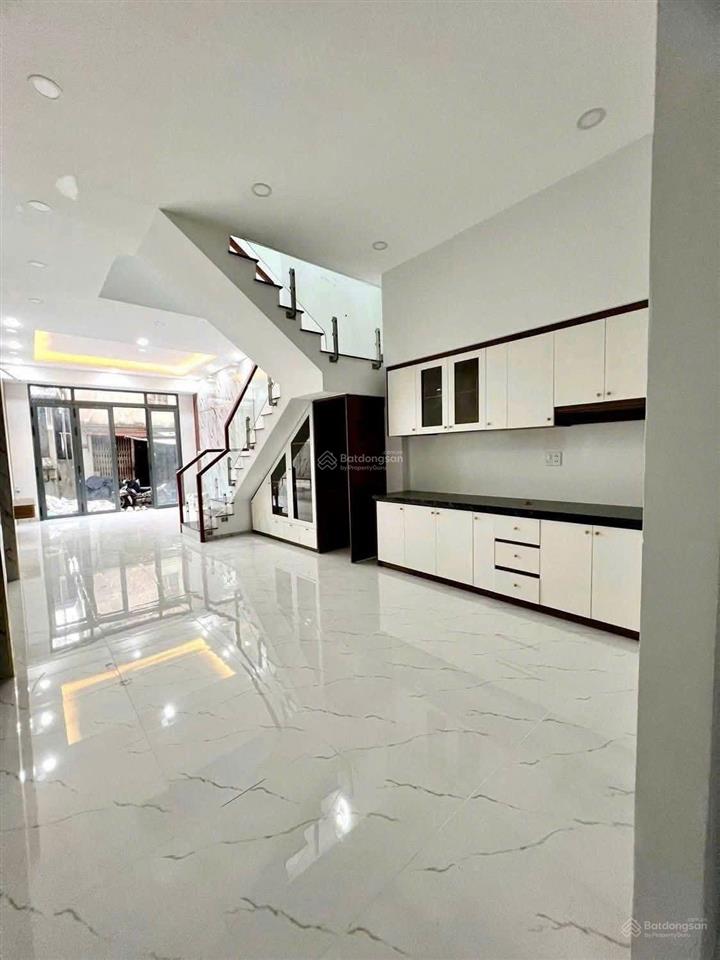 Nhà mới xây hẻm bình tiên 4x12.7 1 trệt 2 lầu 1t 4pn