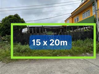 Cho thuê đất 300m2 (15 x 20m) lô góc, mặt đường 10m