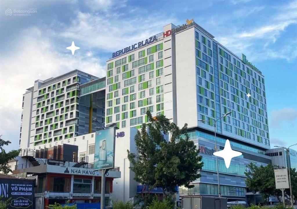 Cho thuê văn phòng republic plaza đường cộng hòa, tân bình. dt 190m2,  0906 391 ***