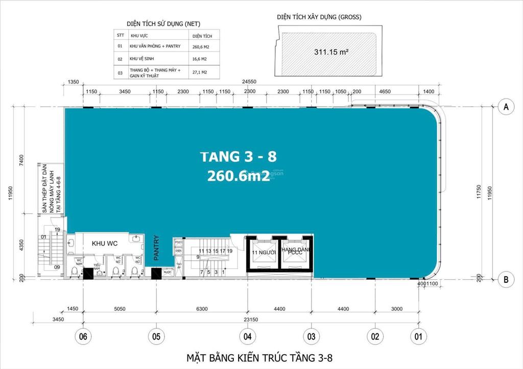 Wings tower văn phòng cho thuê quận 5 đường trần hưng đạo. dt 100m2.  0906 391 ***