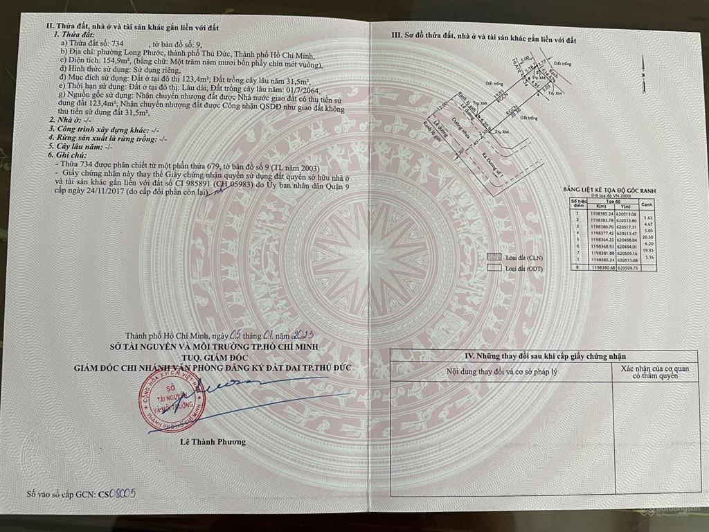 Chính chủ bán lô đất đẹp cận sông  đối diện masteri rivus p. long phước