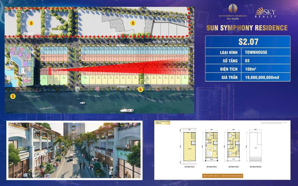 Villa mặt sông hàn, giá gốc từ cđt