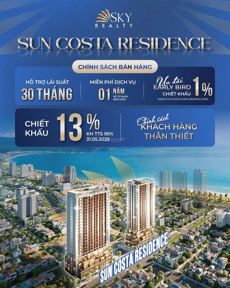 Độc quyền căn 2pn tầng cao sun costa đà nẵng chiết khấu 15%