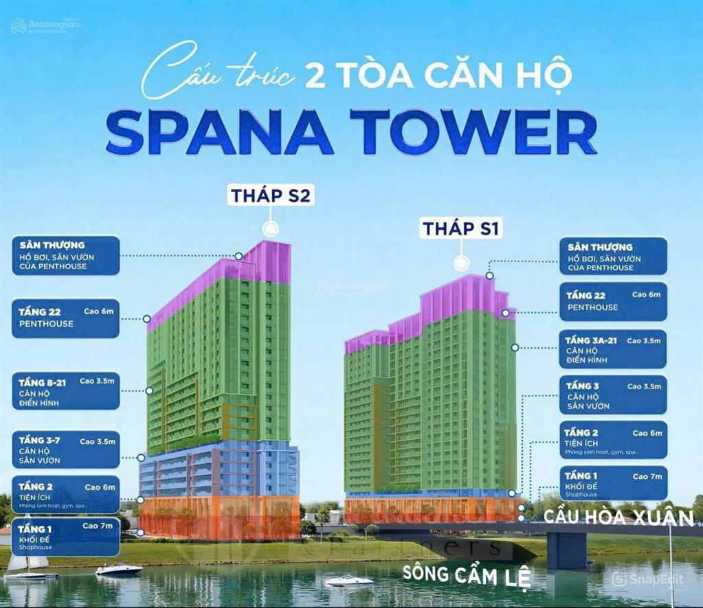 Căn hộ sông hàn sun spana, giá trực tiếp từ cđt sun group