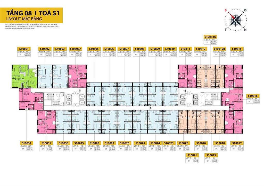 Căn góc 2pn dự án spana giá chỉ 4.1 tỷ  ưu đãi trực tiếp cđt