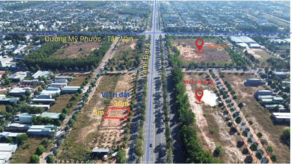 Quá hời 19 triệu/m2, đất nền mặt tiền đường vành đai 4, tphcm ngay giao lộ mỹ phước tân vạn