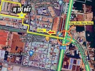 Chủ ngộp góc 2 mặt tiền, kcn becamex bàu bàng xuất hiện 1 siêu phẩm ngay khu a tòa nhà hành chính