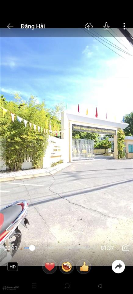 Bán đất trương định đường 10m5 sát biển đối diện trường học