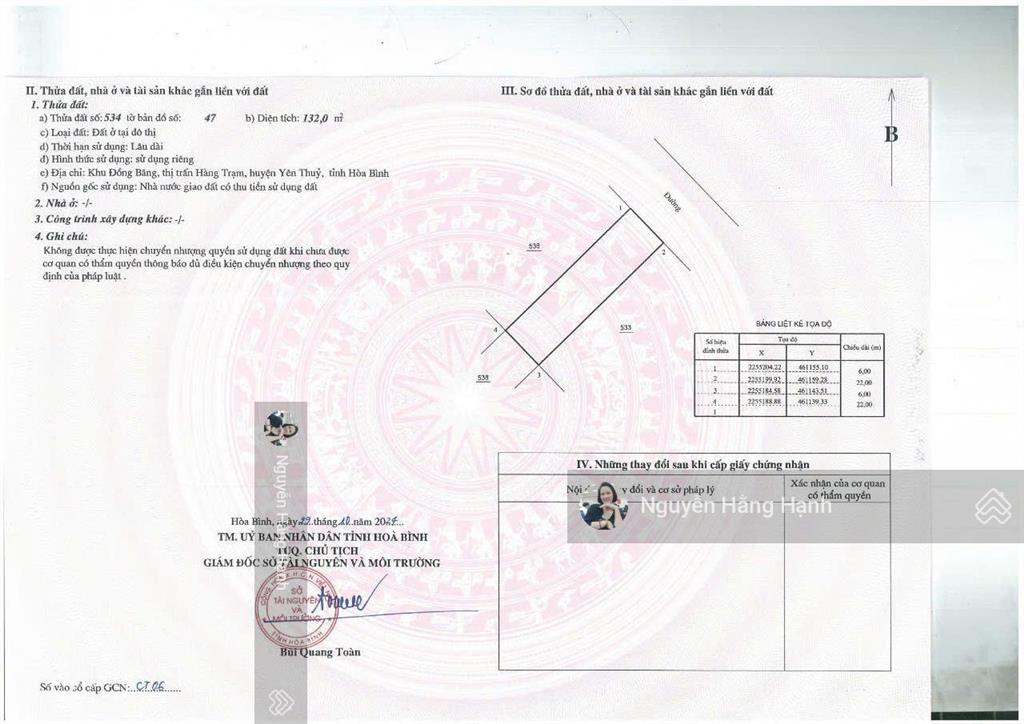 Đất dự án đẳng cấp nhất yên thủy sẵn sổ đỏ, hạ tầng đồng bộ, 3 ôtô vh thênh thang nhỉnh 2 tỷ 132m2